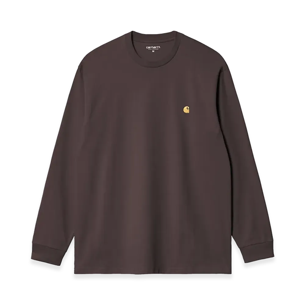 Carhartt WIP L/S Chase T-Shirt "Shale/Gold"