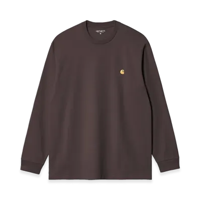 Carhartt WIP L/S Chase T-Shirt "Shale/Gold"