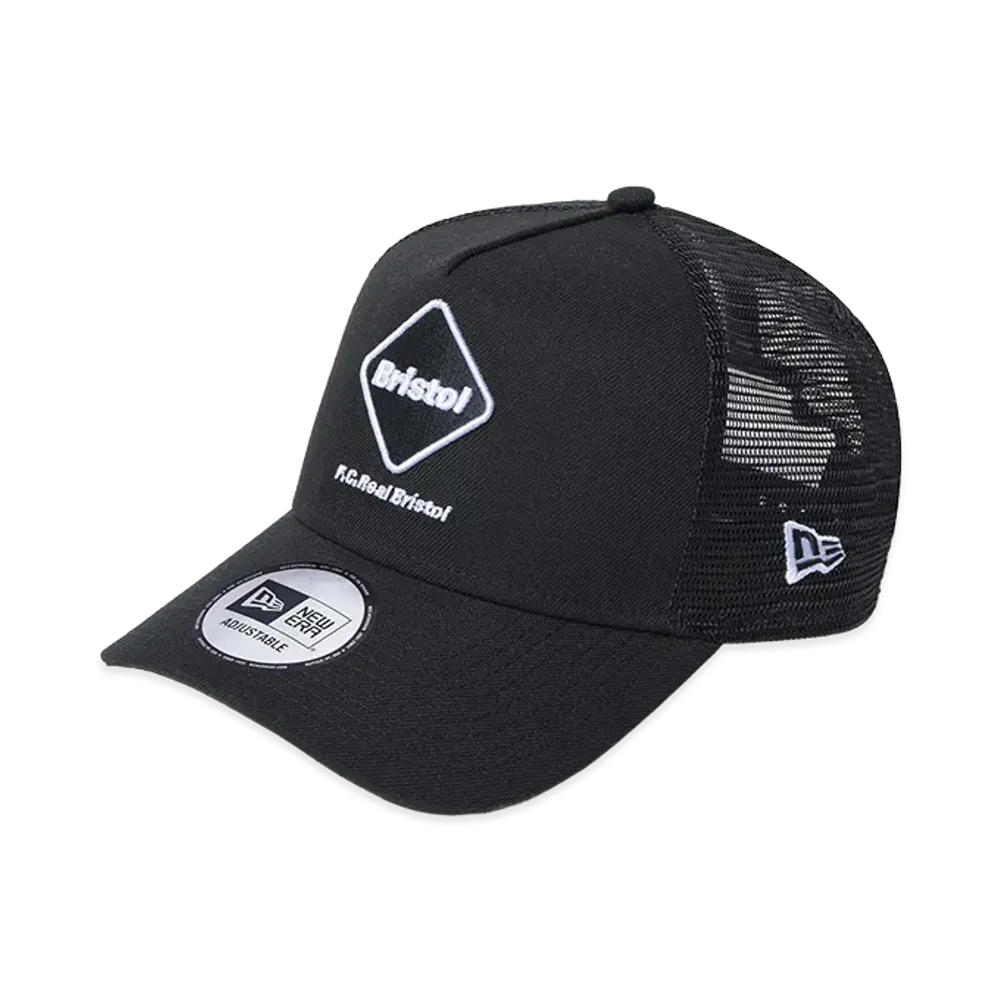F.C.Real Bristol New Era Emblem 9Forty A-Frame Mesh Cap "Black"