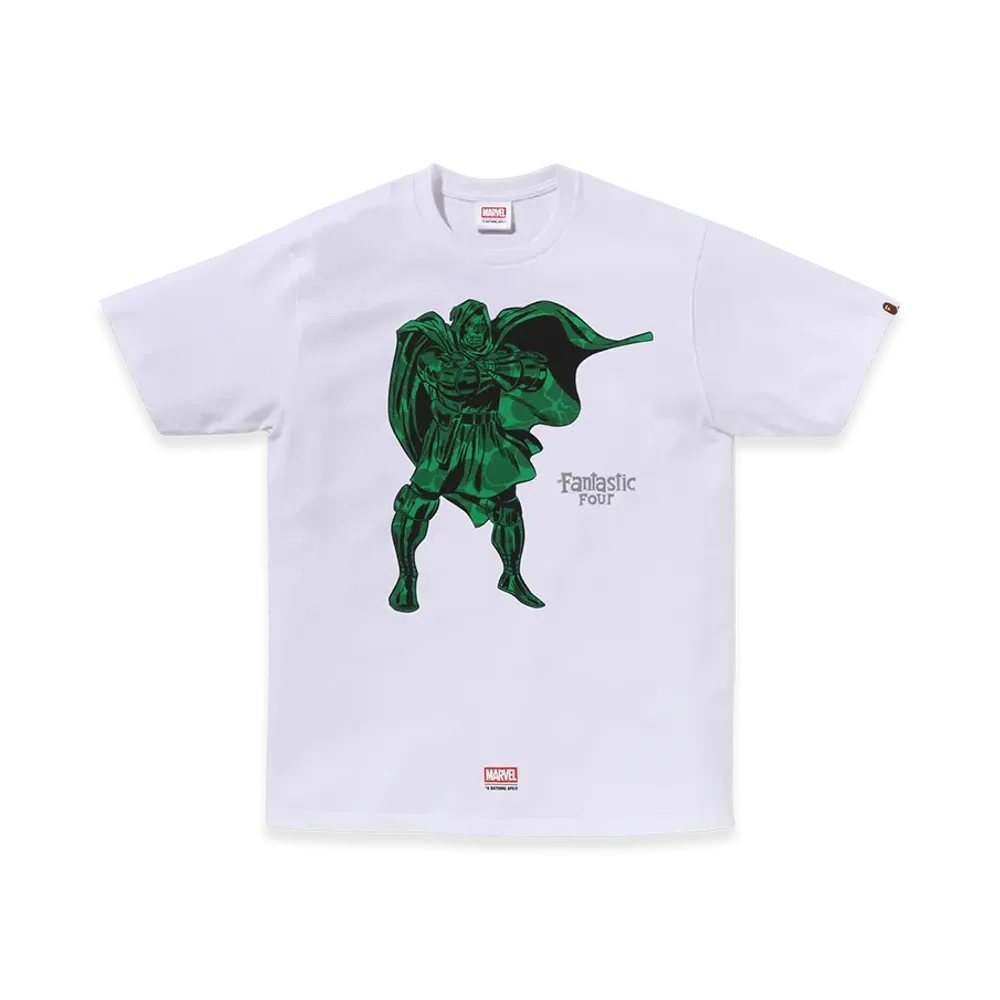 A BATHING APE x MARVEL FANTASTIC FOUR Dr.Doom Tee "White"