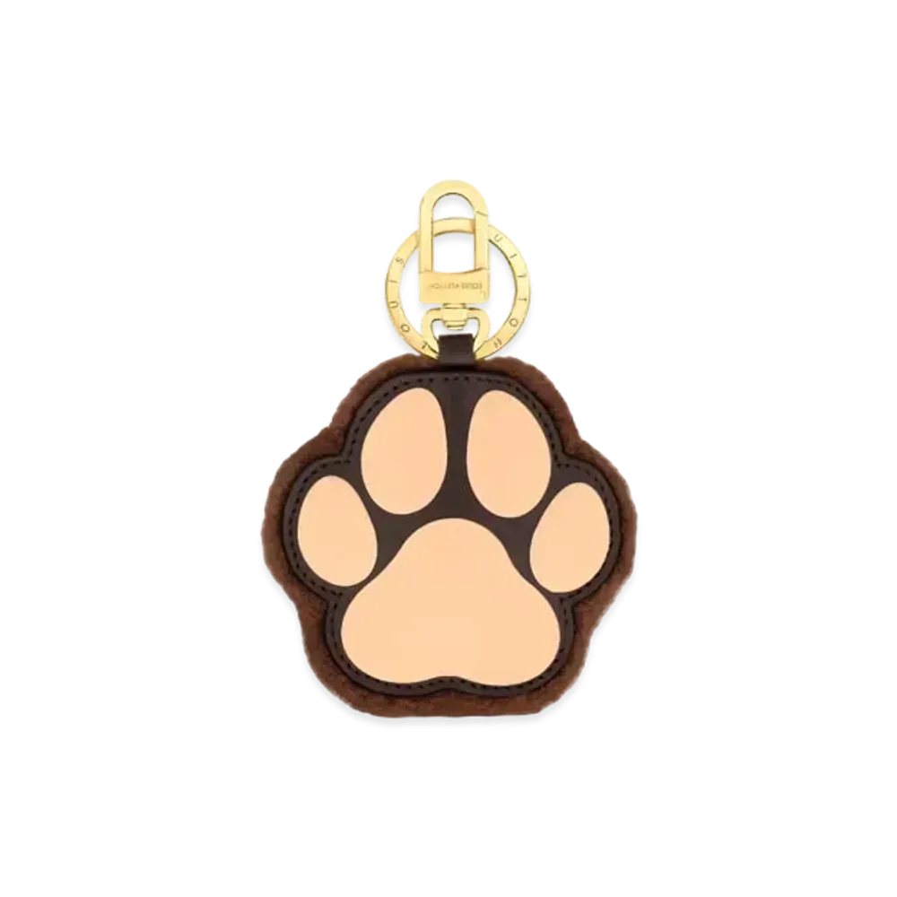 Louis Vuitton LV Paw Key Holder and Bag Charm "Brown"