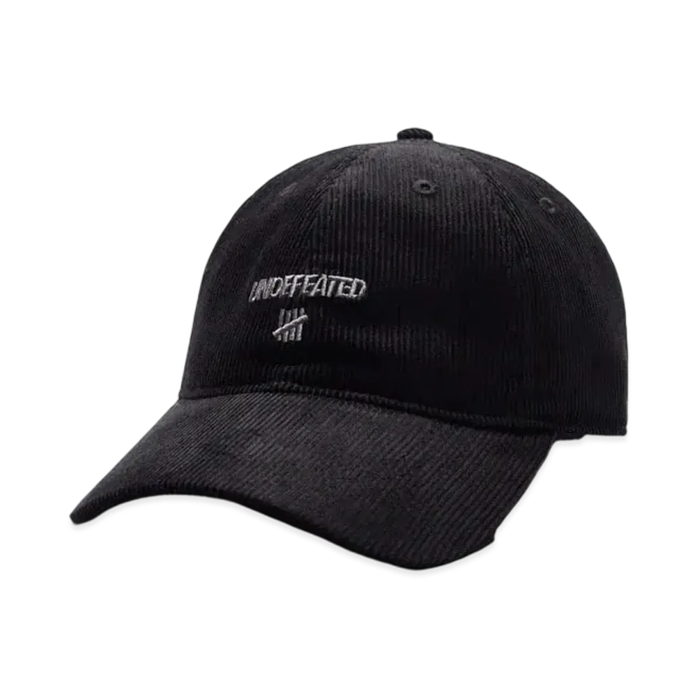 UNDEFEATED Corduroy Strapback "Black"