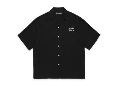 WACKO MARIA 50's Open Collar Shirt "Black"