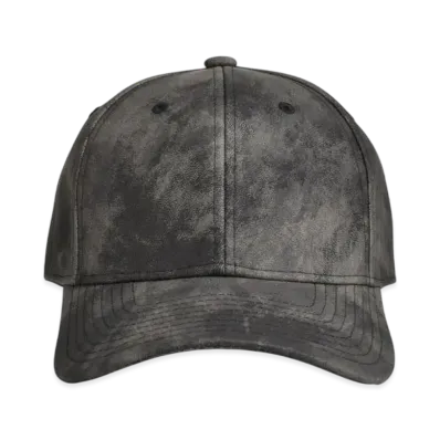 BREATH Faux Leather Cap "Black"
