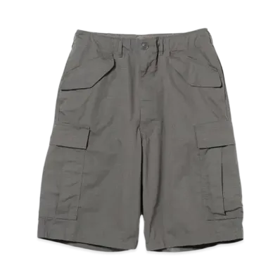 BEAMS Big 6 Pocket Cargo Shorts "Gray"