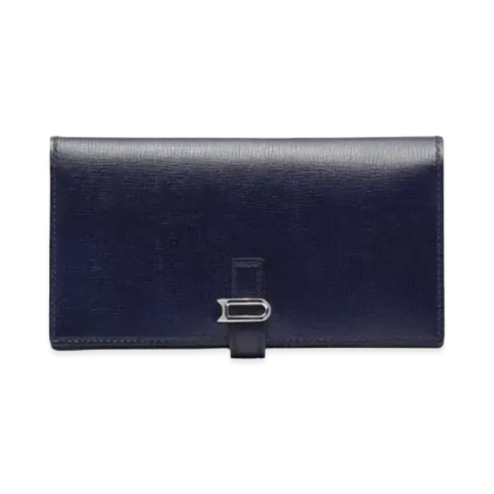 DELVAUX Leonce Long Wallet Opera Calf "Night Sky"