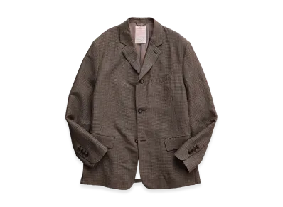 NICENESS B.Wobble Wool Linen V-Fork Jacket "Mocha"