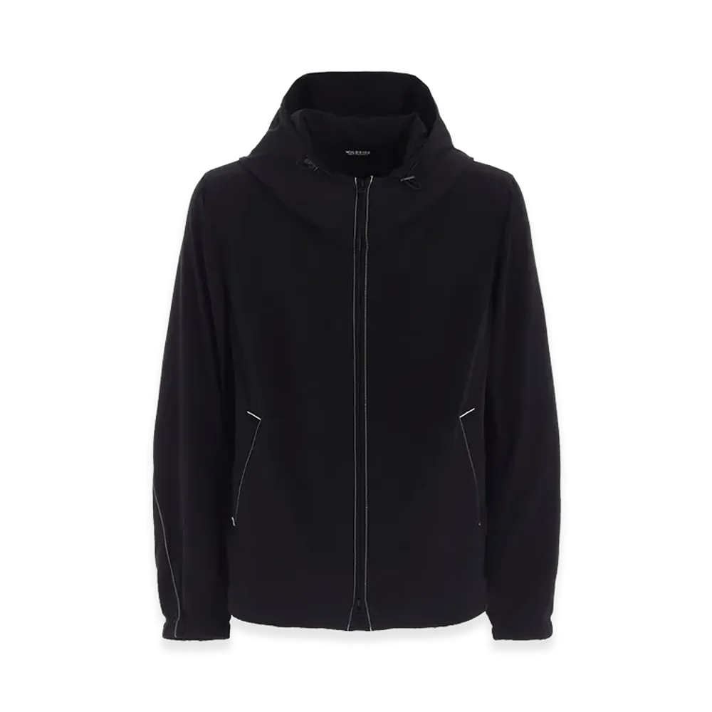 WILDSIDE YOHJI YAMAMOTO Ta/Pe Crepe De Chine Shell Parka "Black"