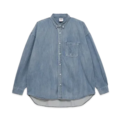 Paragraph Washed Big Denim Shirt "Denim"
