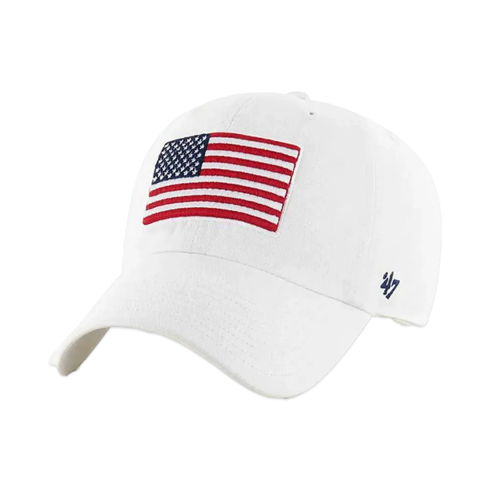 47 Usa Flag Heritage Front Clean Up "White"