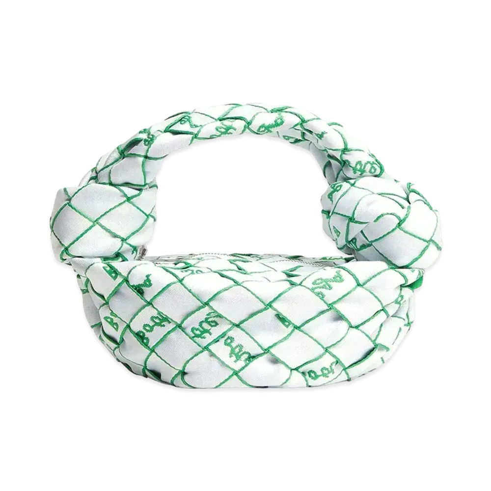 Bottega Veneta Double Knot "White/Parakeet"