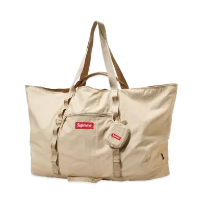 Supreme X-Large Tote Bag + Utility Pouch (26SS) "Tan"