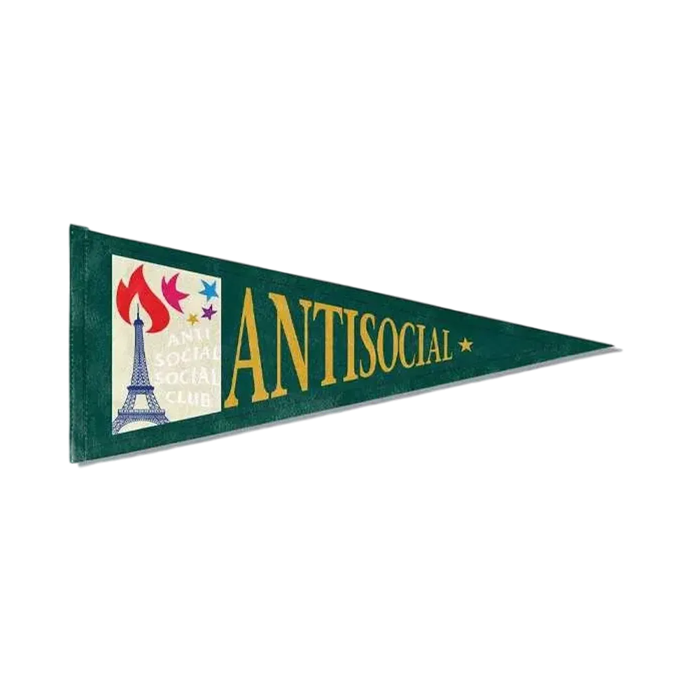 ANTI SOCIAL SOCIAL CLUB PARIS 2024 CAPSULE Souvenir Shop Pennant "Multi"