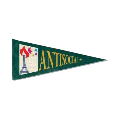 ANTI SOCIAL SOCIAL CLUB PARIS 2024 CAPSULE Souvenir Shop Pennant "Multi"