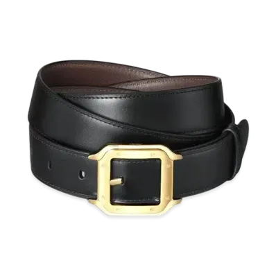 Cartier Belt, Santos de Cartier "Black/Gold"