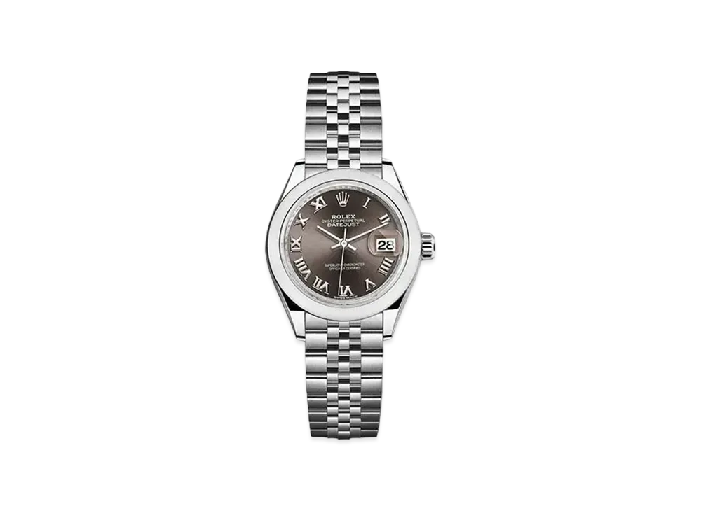 ROLEX Date-Just 28 Dark Gray Dial 279160