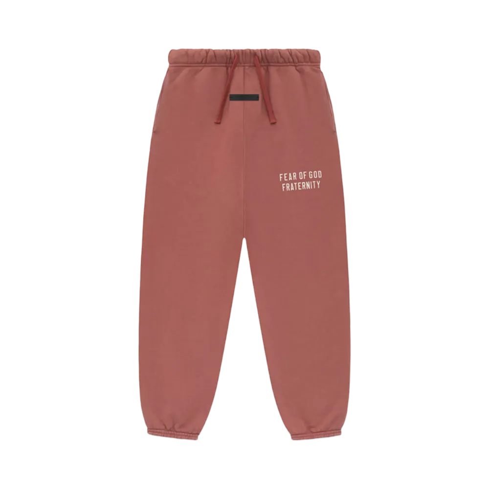 FEAR OF GOD Essentials Kids Heavy Fleece Sweatpant "Crimson"