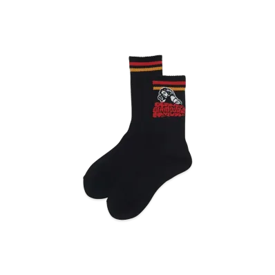 HYSTERIC GLAMOUR VIXEN GIRL Sports Socks "Black"