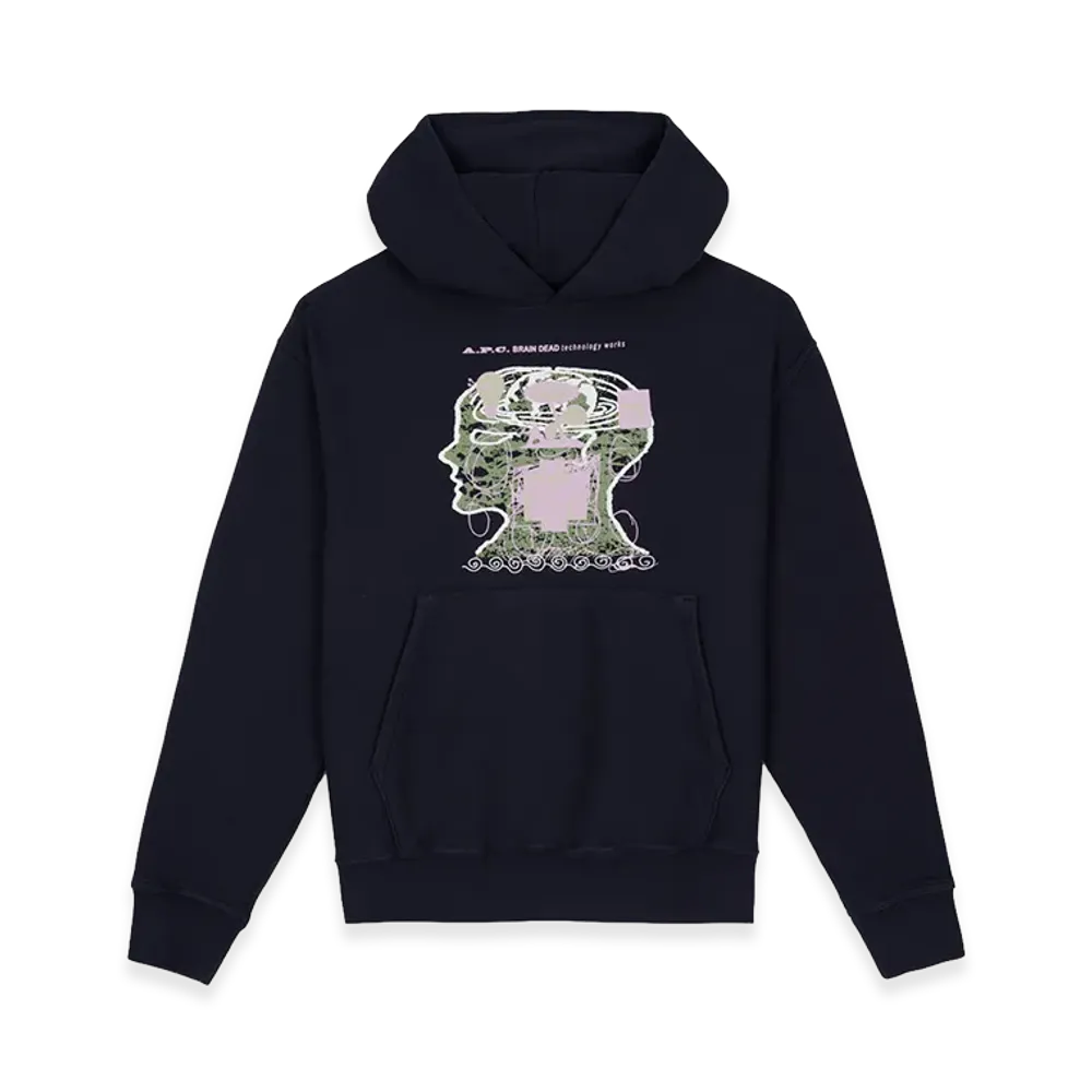 A.P.C. x Brain Dead Technology Works Hoodie "Deep Well"