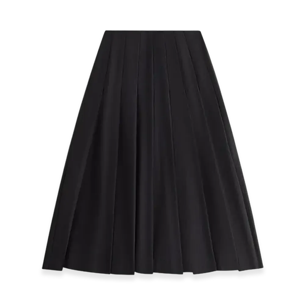 Kith Women's Nadira Nylon Pleated Skirt "Black"