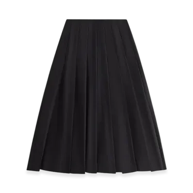 Kith Women's Nadira Nylon Pleated Skirt "Black"