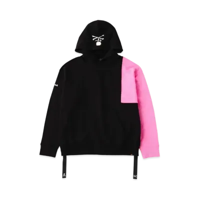 mastermind JAPAN x C2H4 Hoodie Made By Alpha Industries "Black Pink"