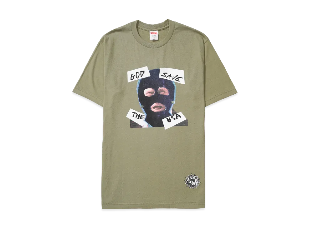 Supreme God Save Us Tee "Light Olive"