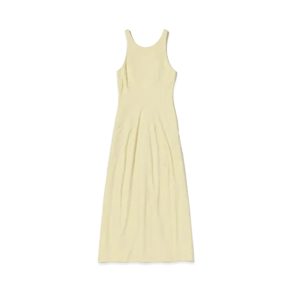 AURALEE Hard Twist Smooth Dress "Ivory"