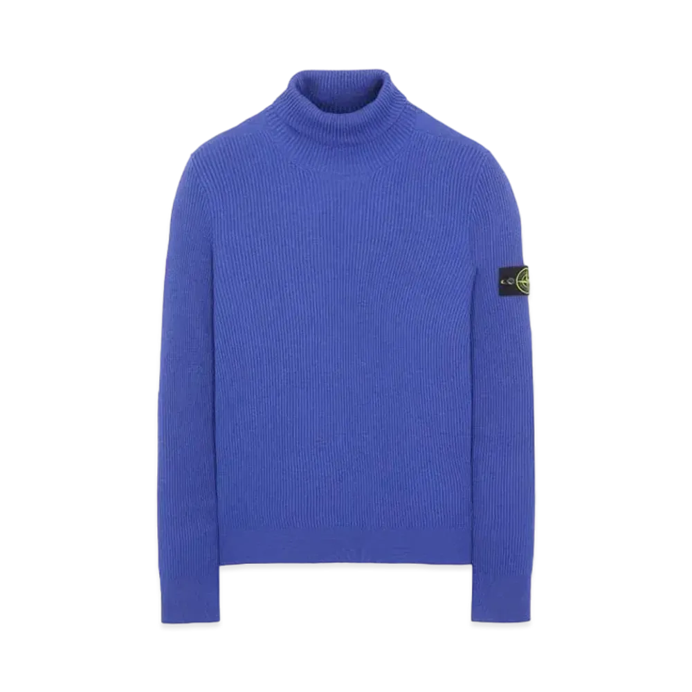 Stone Island 525C2 FULL RIB PURE WOOL "Periwinkle"