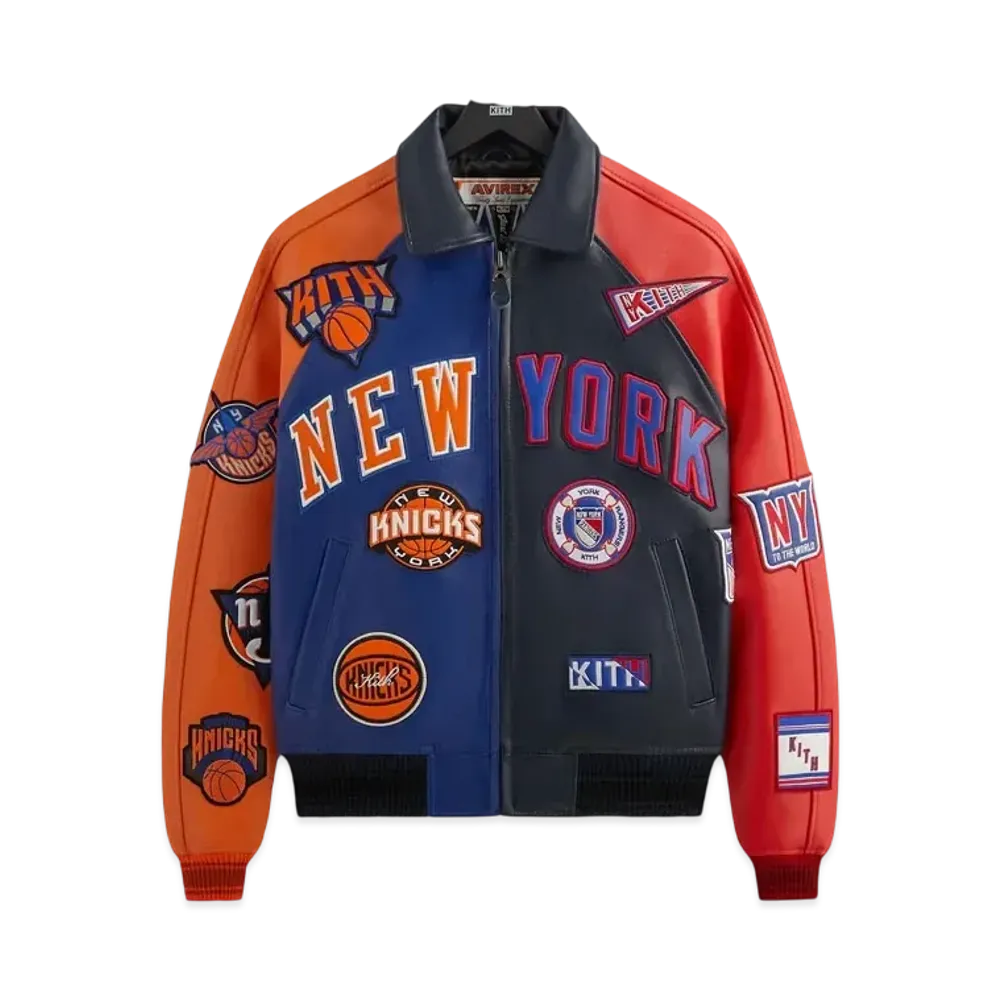 Kith x AVIREX x Madison Square Garden Sports Icon Jacket "Multi"