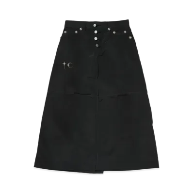 THUG CLUB Scarred Bio Army Skirt "Black"