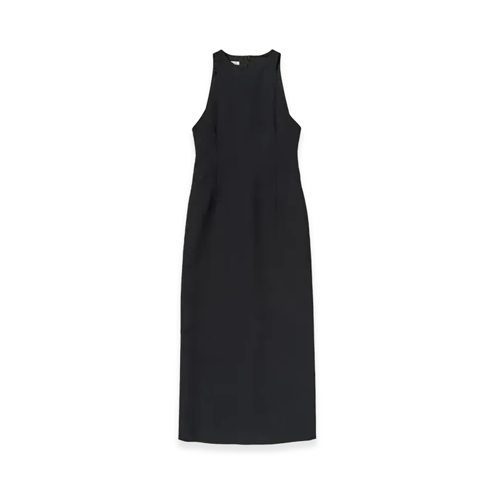 AURALEE Women's Tense Wool Double Cloth Sleeveless Dress "Black"