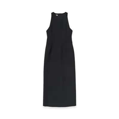 AURALEE Women's Tense Wool Double Cloth Sleeveless Dress "Black"