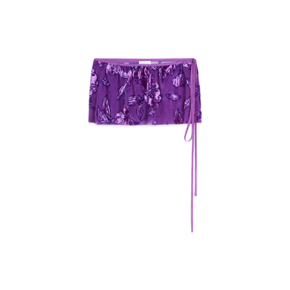 DRIES VAN NOTEN Embellished Wrap Belt "Purple"