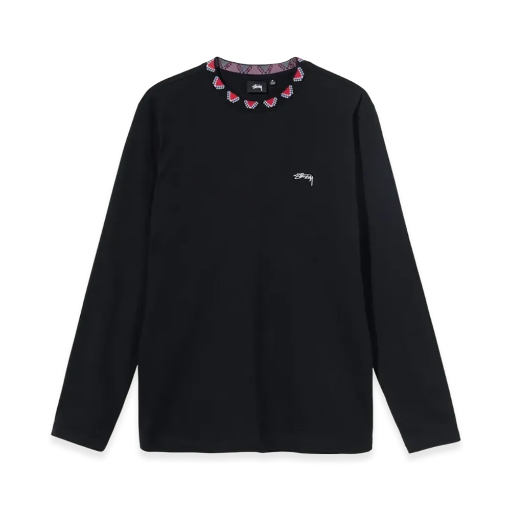 Stussy Geometric LS Crew "Black"