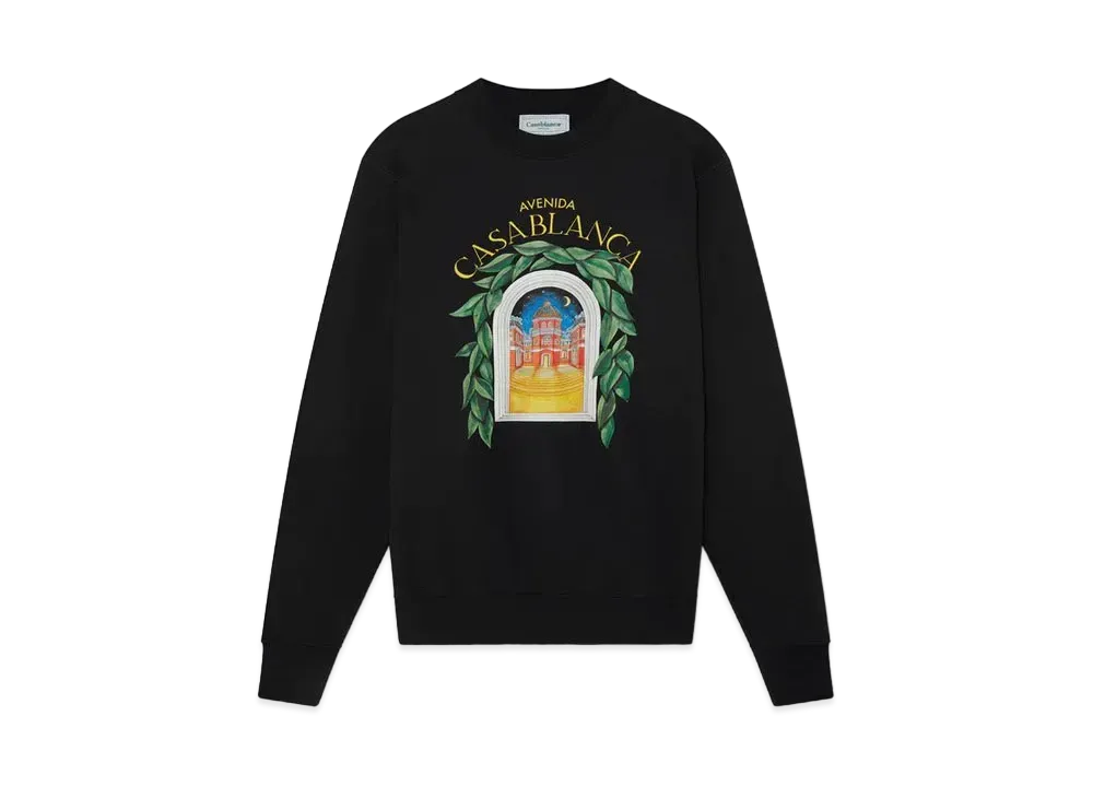 Casablanca Avenida Sweatshirt "Black"
