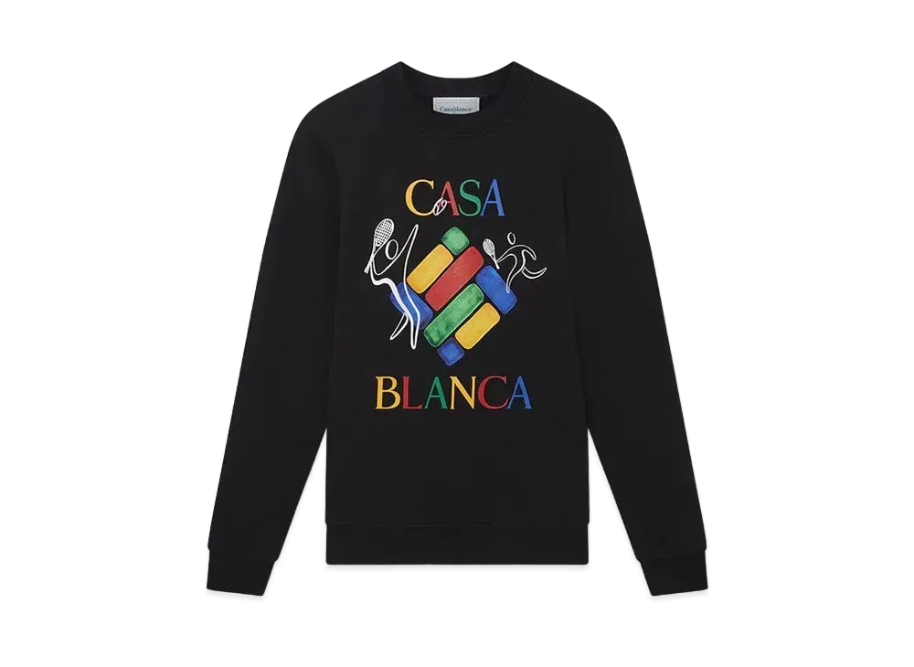 Casablanca Players Diamond Sweatshirt "Black"
