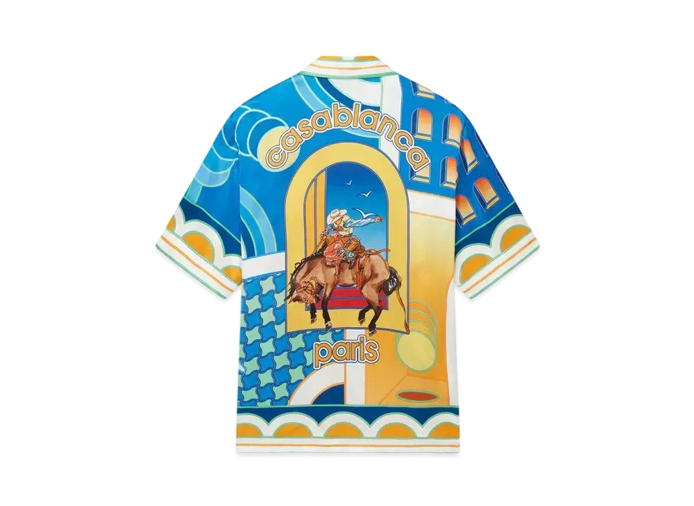 Casablanca Paysage Silk Shirt "Multi"