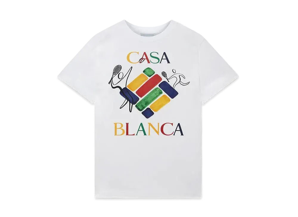 Casablanca Players Diamond T-Shirt "White"