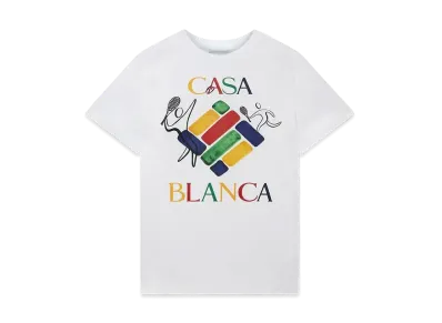 Casablanca Players Diamond T-Shirt "White"