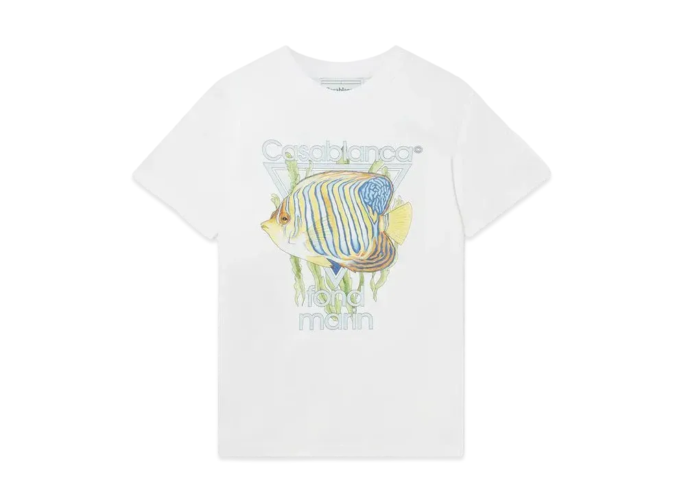 Casablanca Fond Marin T-Shirt "White"