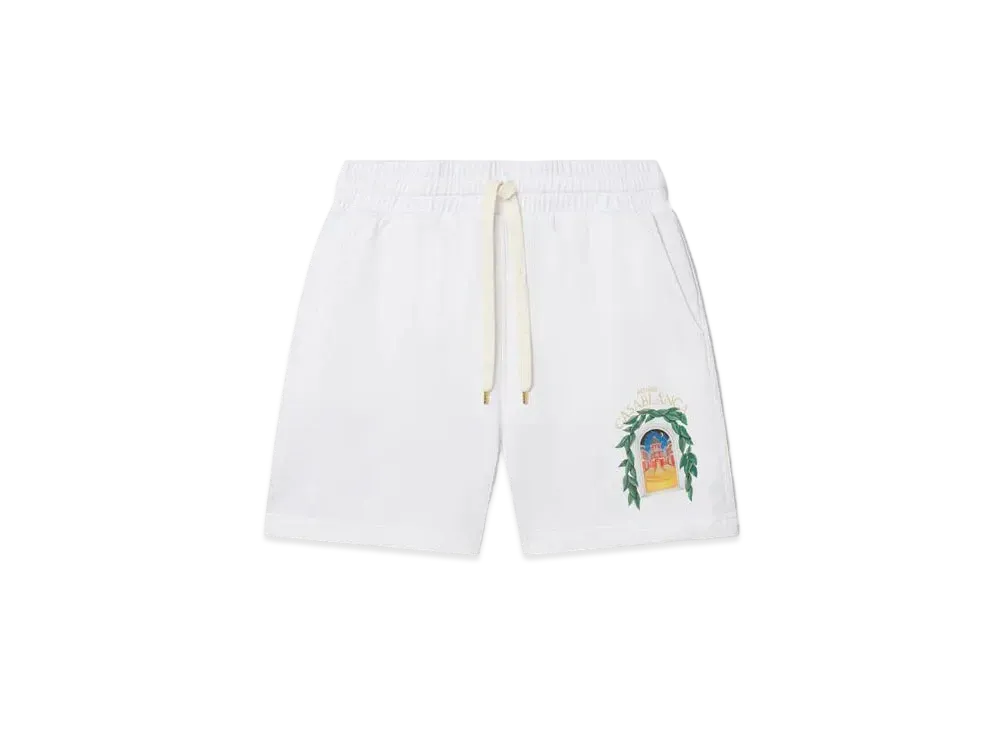 Casablanca Avenida Sweatshorts "White"