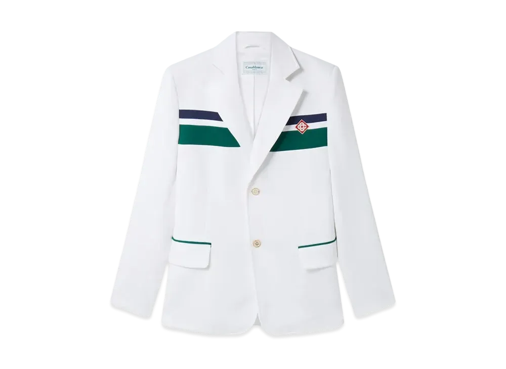 Casablanca Tricot Sports Jacket "White"
