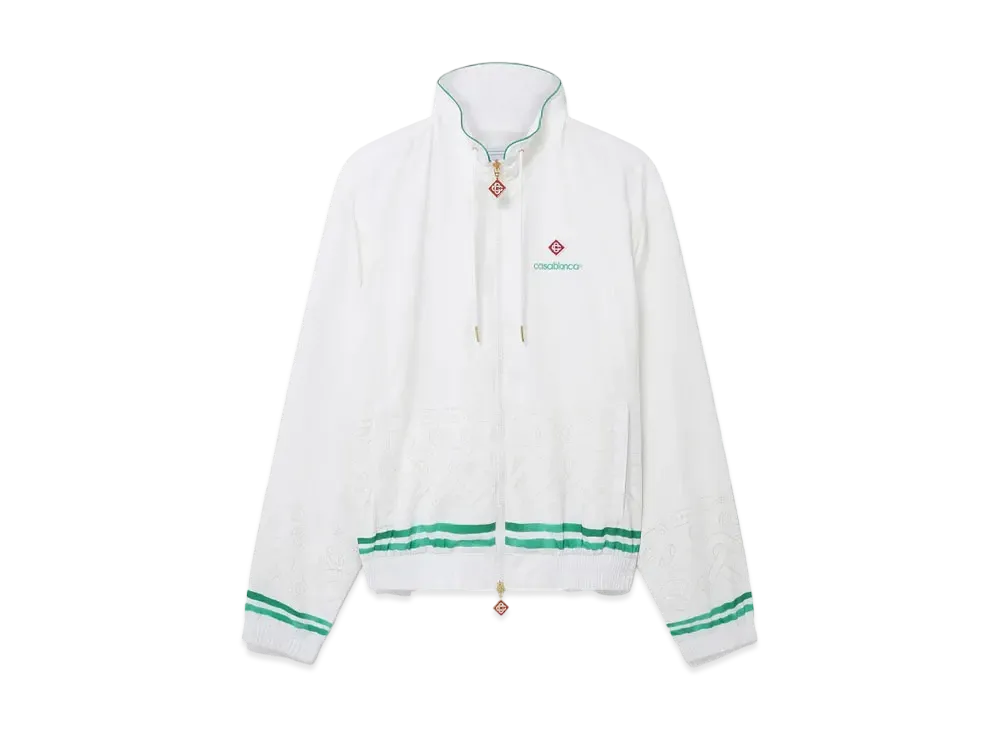 Casablanca Laser Detail Track Jacket "White"