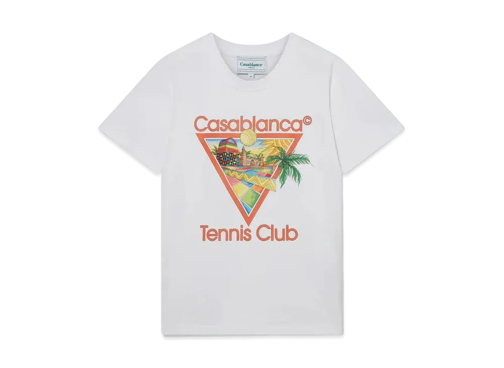 Casablanca Afro Cubism Tennis Club T-Shirt "White"