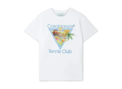 Casablanca Afro Cubism Tennis Club T-Shirt "White"