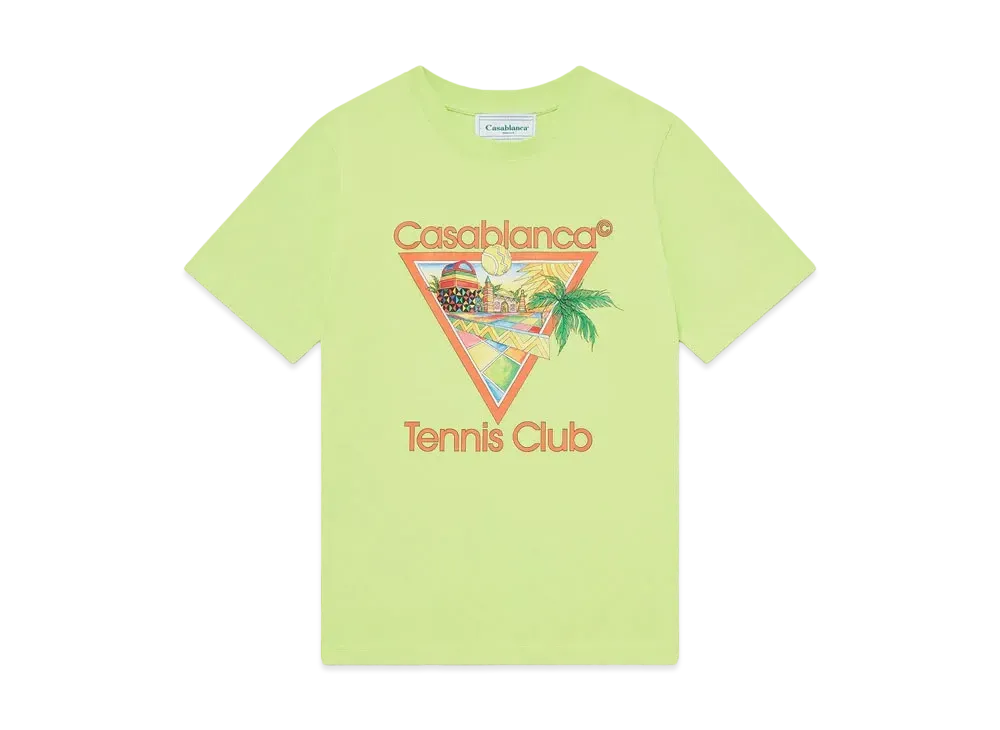 Casablanca Afro Cubism Tennis Club T-Shirt "Green"