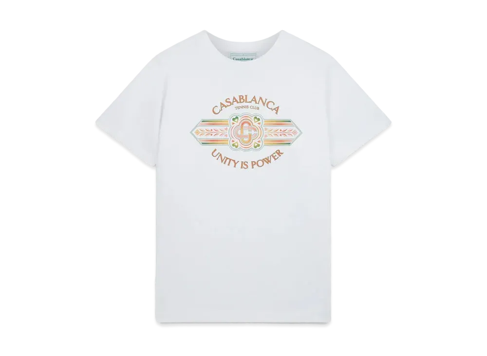 Casablanca Unity Is Power T-Shirt "White"
