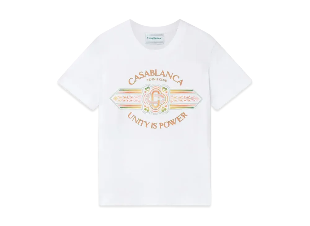 Casablanca Unity Is Power T-Shirt "White"