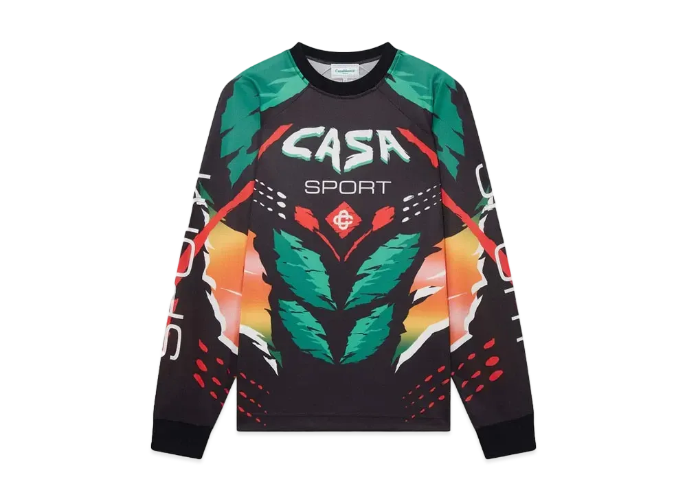 Casablanca Casa Moto Long Sleeve T-Shirt "Multi"